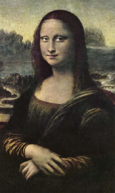 unknow artist Monaco Lisa am failing Lionardo da Vincis most depend malning Norge oil painting art